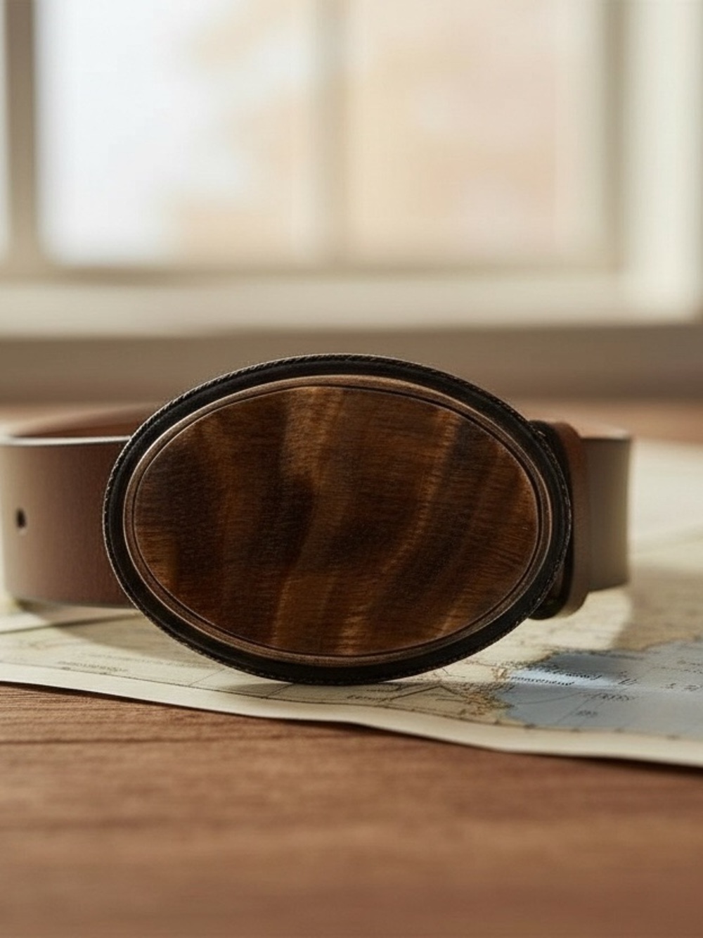 Oval Horn Belt Buckle (UNISEX)